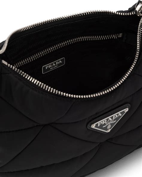 prada leather handbag|prada padded nylon shoulder bag.